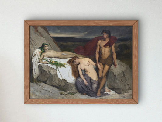Death by Lawrence Alma Tadema 1881, Wall Art Print, Fine Art Reproduction, Museum Quality Decor, Poster