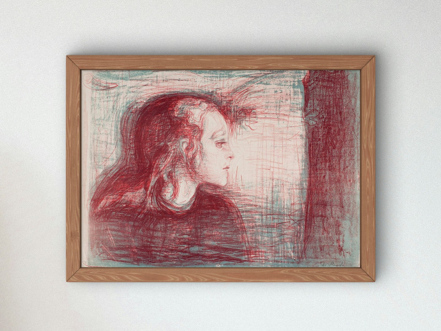 The Sick Child I by Edvard Munch 1896, Wall Art Print, Fine Art Reproduction, Museum Quality Decor, Poster