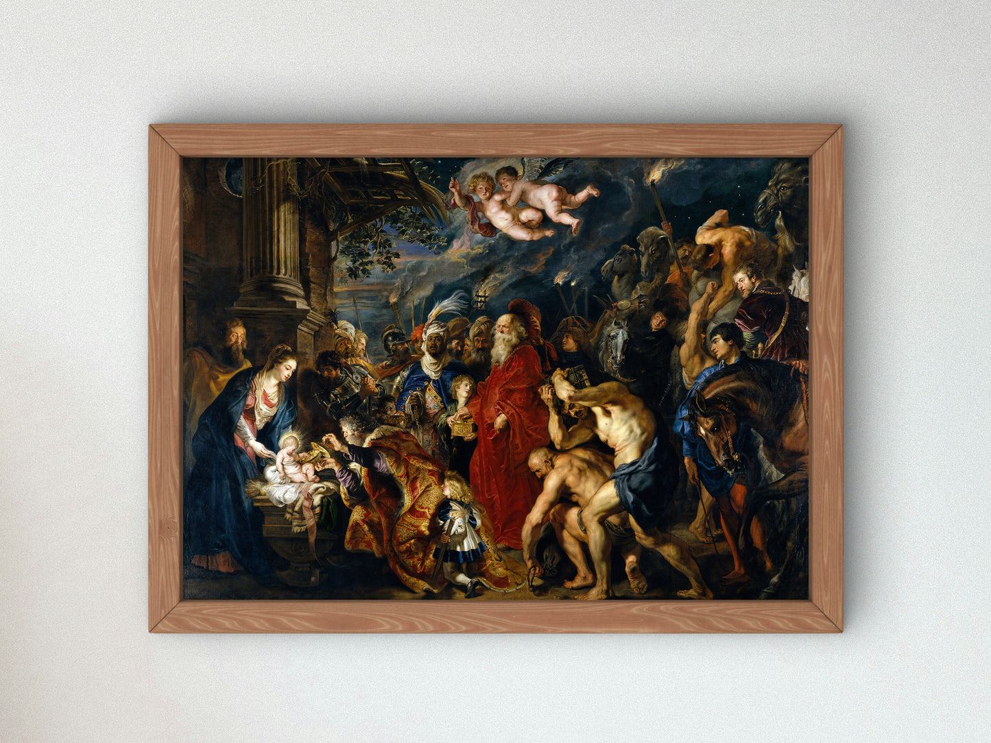 Adoration of the Magi by Peter Paul Rubens 1628, Wall Art Print, Fine Art Reproduction, Museum Quality Decor, Poster