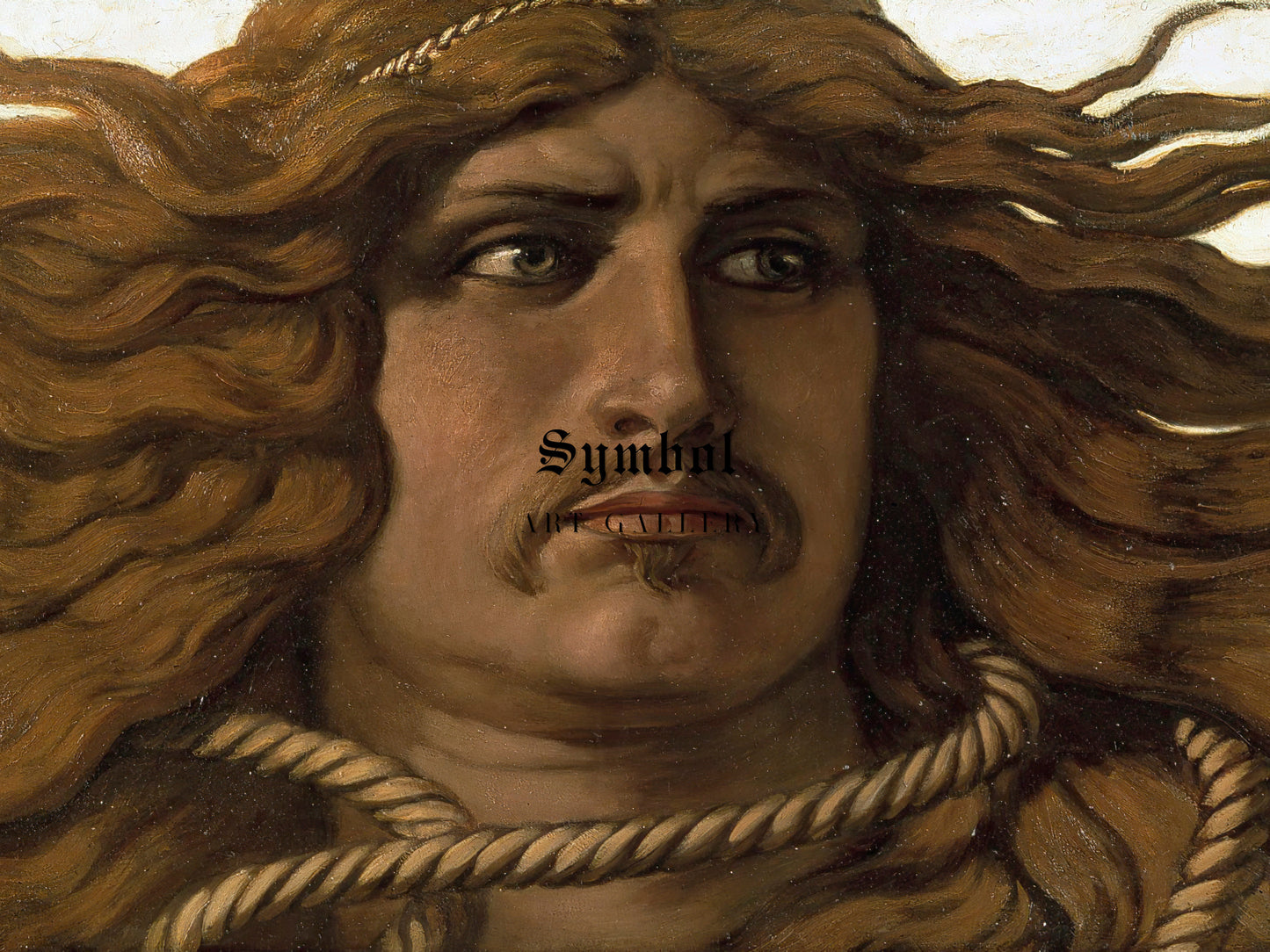 Samson by Elihu Vedder 1886, Wall Art Print, Fine Art Reproduction, Museum Quality Decor, Poster