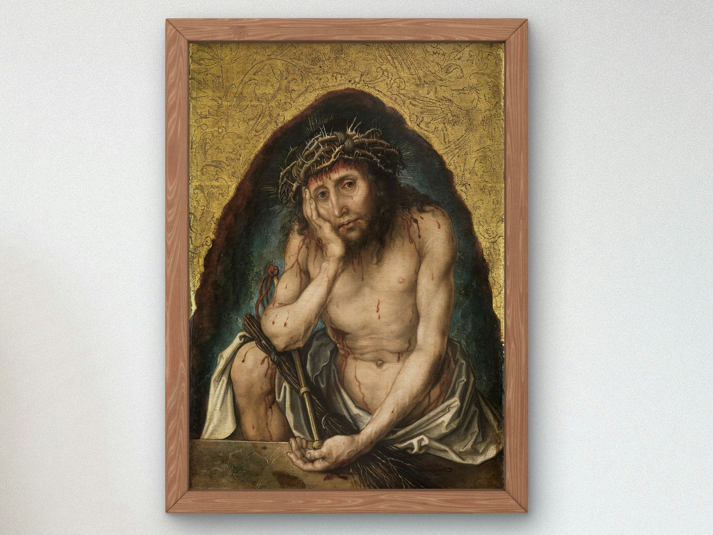 Christ as Man of Sorrows by Albrecht Dürer 1493, Wall Art Print, Fine Art Reproduction, Museum Quality Decor, Poster