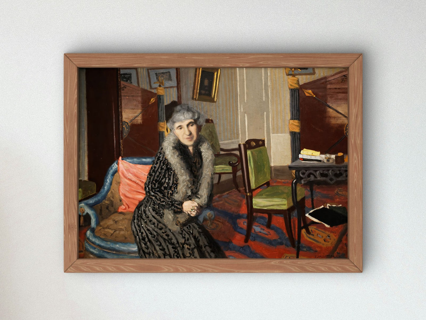 Madame Alexandre Bernheim by Félix Vallotton 1902, Wall Art Print, Fine Art Reproduction, Museum Quality Decor, Poster