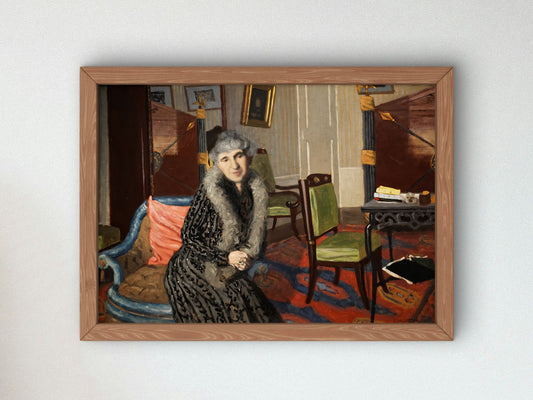 Madame Alexandre Bernheim by Félix Vallotton 1902, Wall Art Print, Fine Art Reproduction, Museum Quality Decor, Poster