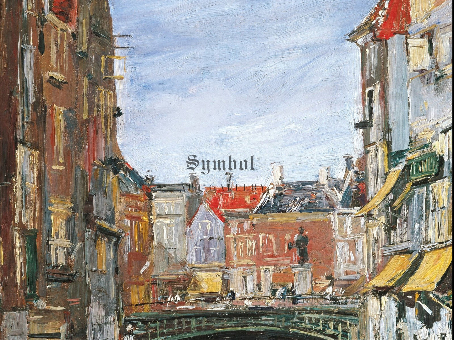 La Place Ary Scheffer, Dordrecht by Eugène Boudin 1884, Wall Art Print, Fine Art Reproduction, Museum Quality Decor, Poster