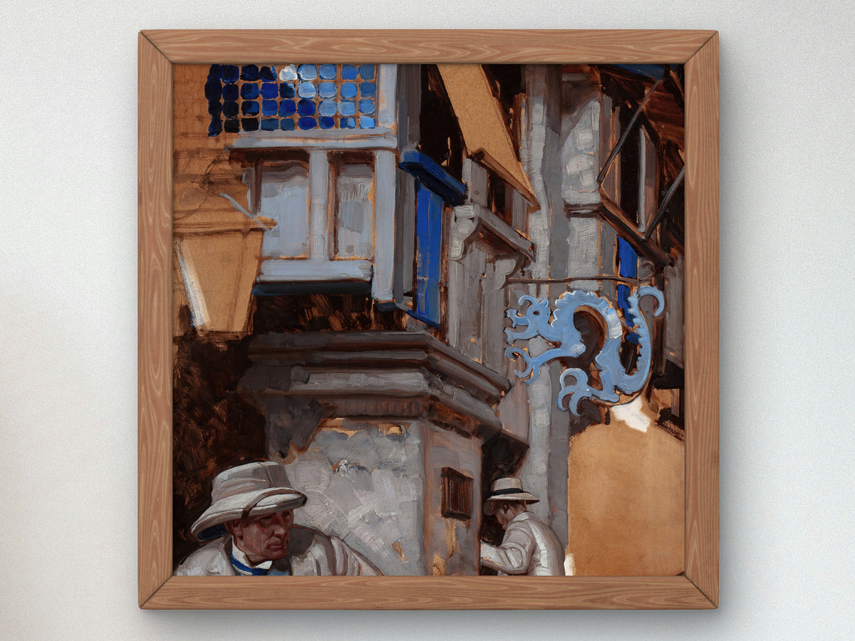 Pursuit by Dean Cornwell 1921, Wall Art Print, Fine Art Reproduction, Museum Quality Decor, Poster