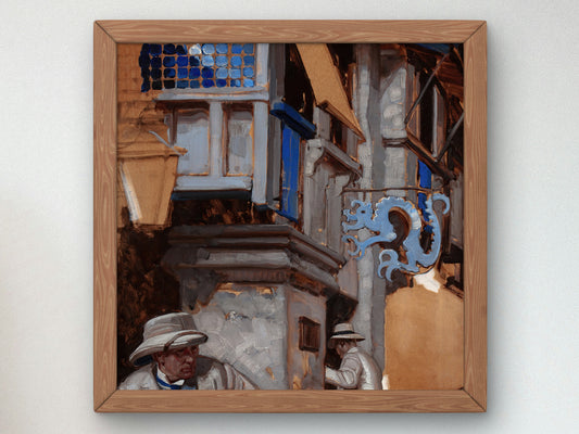 Pursuit by Dean Cornwell 1921, Wall Art Print, Fine Art Reproduction, Museum Quality Decor, Poster