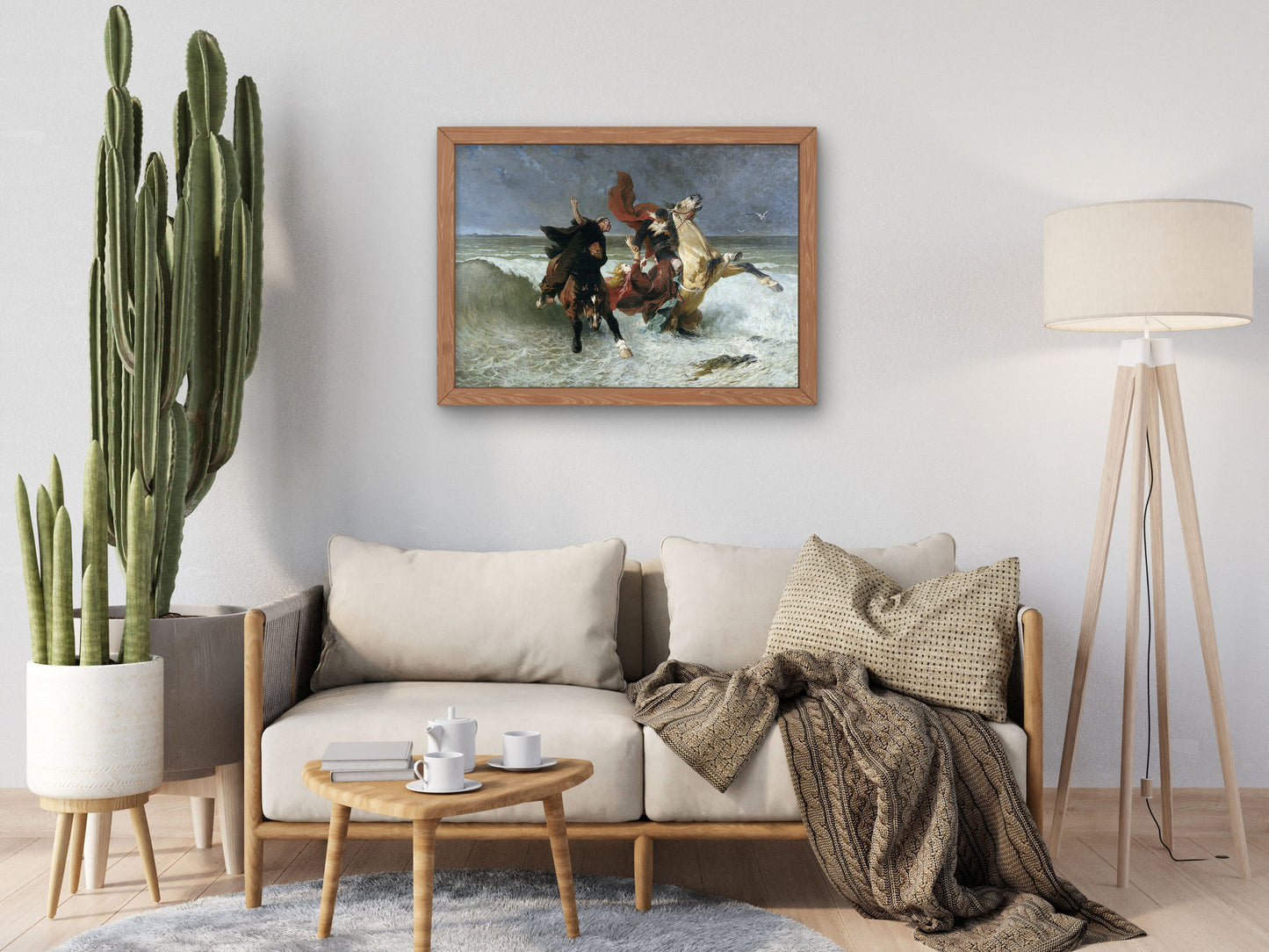 La Fuite du roi Gradlon by Évariste Vital Luminais 1884, Wall Art Print, Fine Art Reproduction, Museum Quality Decor, Poster