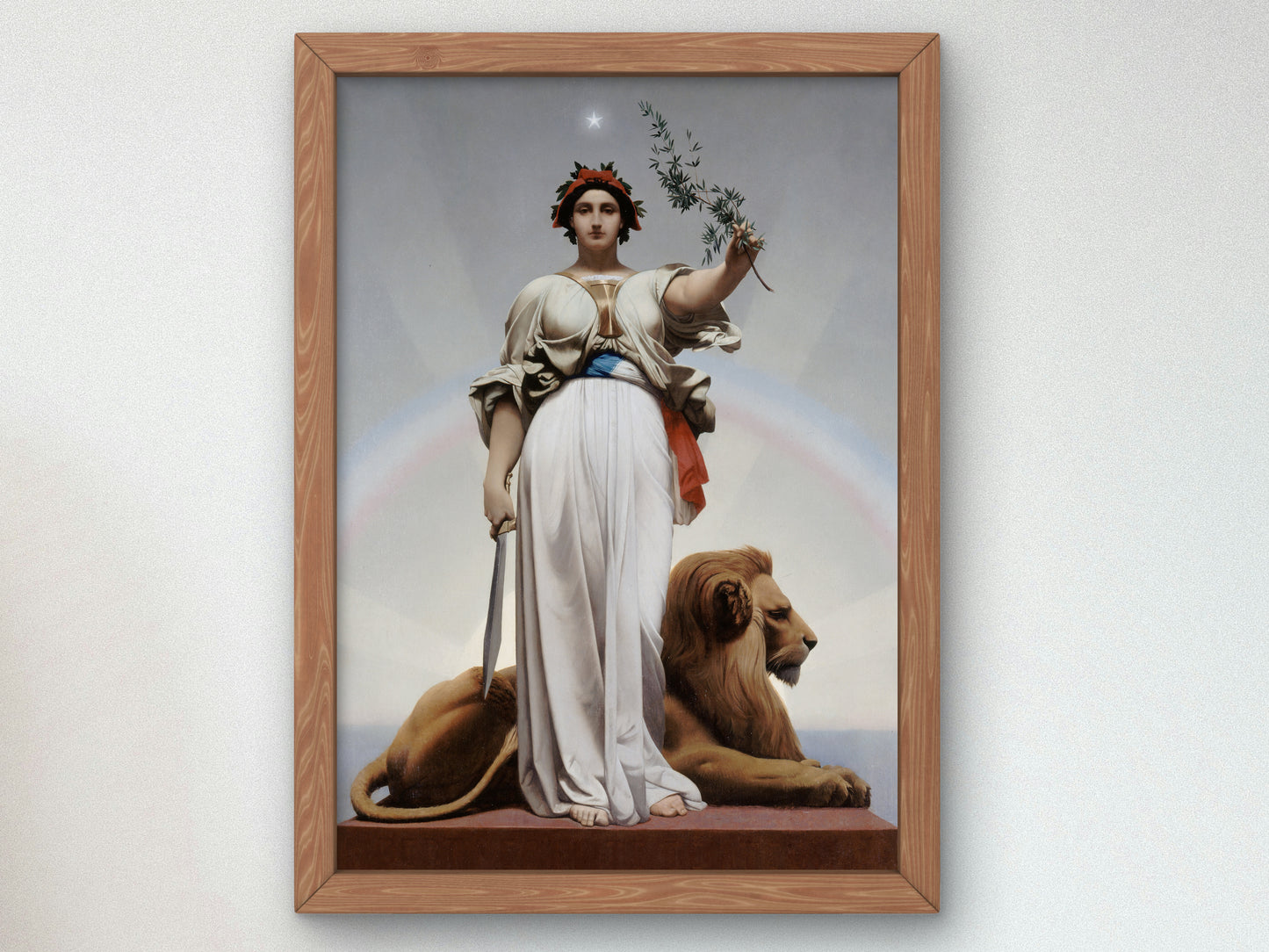 The Republic by Jean Léon Gérôme 1848, Wall Art Print, Fine Art Reproduction, Museum Quality Decor, Poster