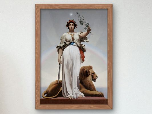 The Republic by Jean Léon Gérôme 1848, Wall Art Print, Fine Art Reproduction, Museum Quality Decor, Poster