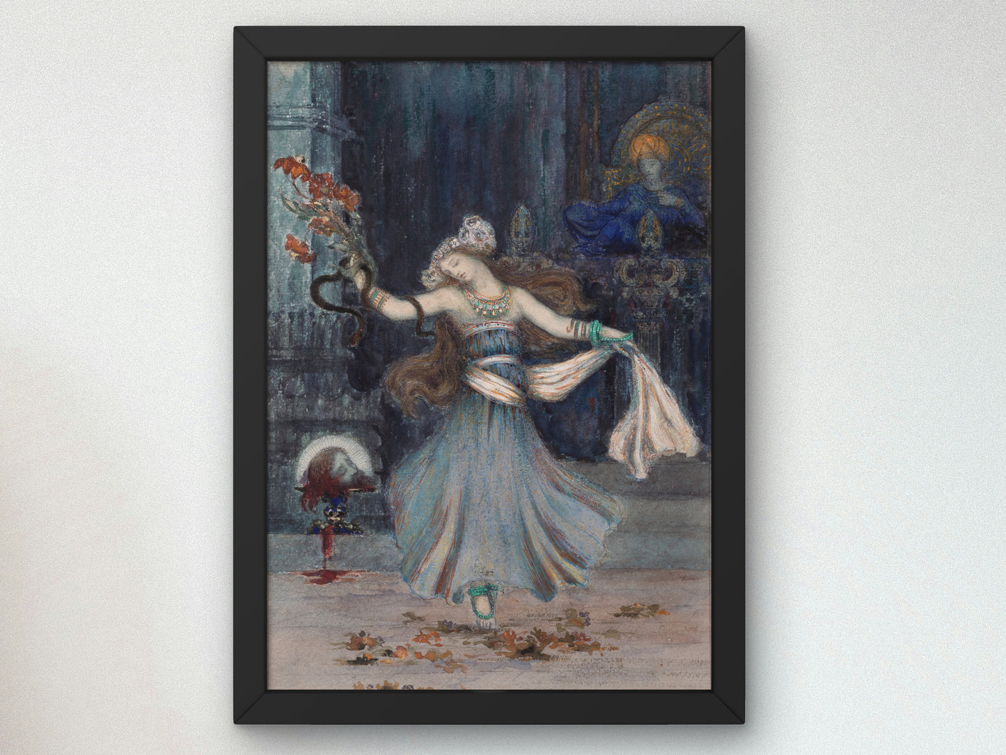 Salomé Dancing Before the Head of St. John the Baptist by Gustave Moreau 1876, Wall Art Print, Fine Art Reproduction, Museum Quality Decor