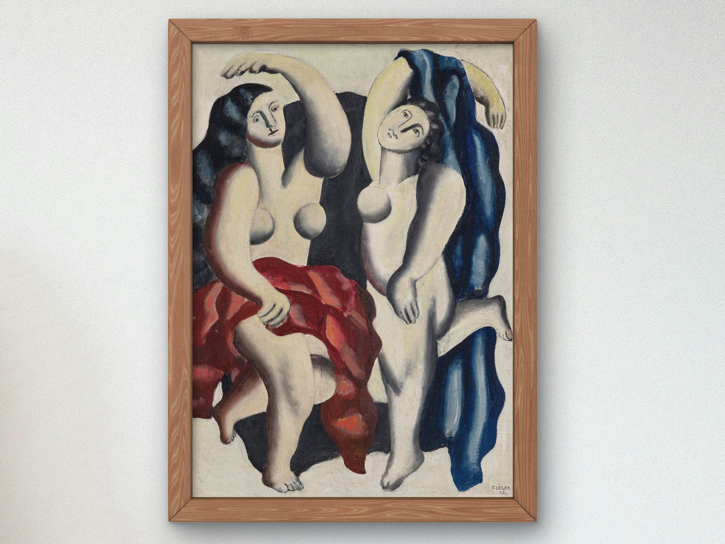Two Dancers by Fernand Léger 1928, Wall Art Print, Fine Art Reproduction, Museum Quality Decor, Poster