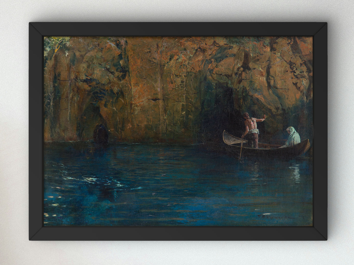 Charon's Boat by Feliks Michał Wygrzywalski 1917, Wall Art Print, Fine Art Reproduction, Museum Quality Decor, Poster
