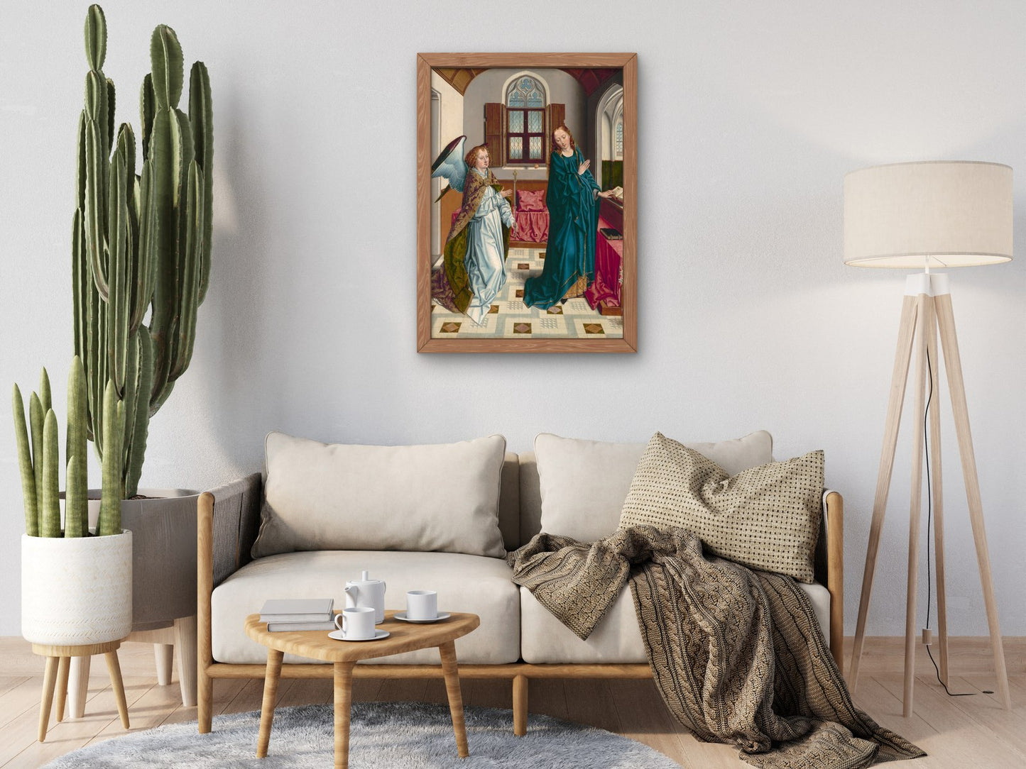 The Annunciation by Albert Bouts 1475, Wall Art Print, Fine Art Reproduction, Museum Quality Decor, Poster