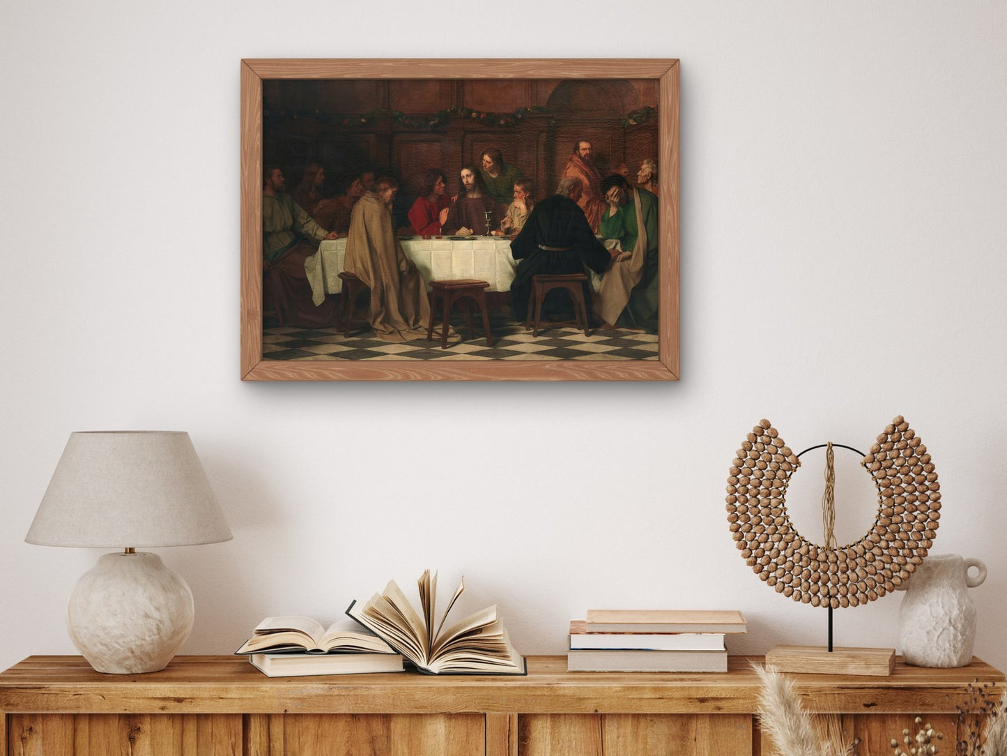 The Last Supper by Eduard Gebhardt 1870, Wall Art Print, Fine Art Reproduction, Museum Quality Decor, Poster