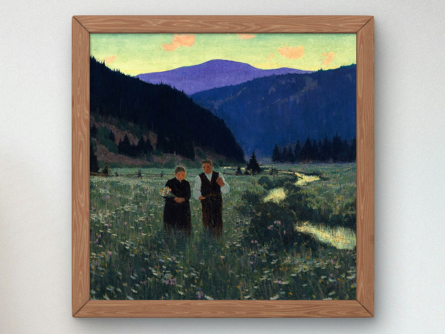 The Betrothal by Clarence Gagnon 1928, Wall Art Print, Fine Art Reproduction, Museum Quality Decor, Poster
