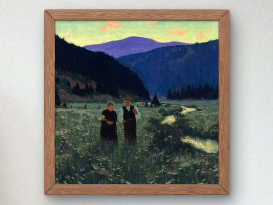 The Betrothal by Clarence Gagnon 1928, Wall Art Print, Fine Art Reproduction, Museum Quality Decor, Poster