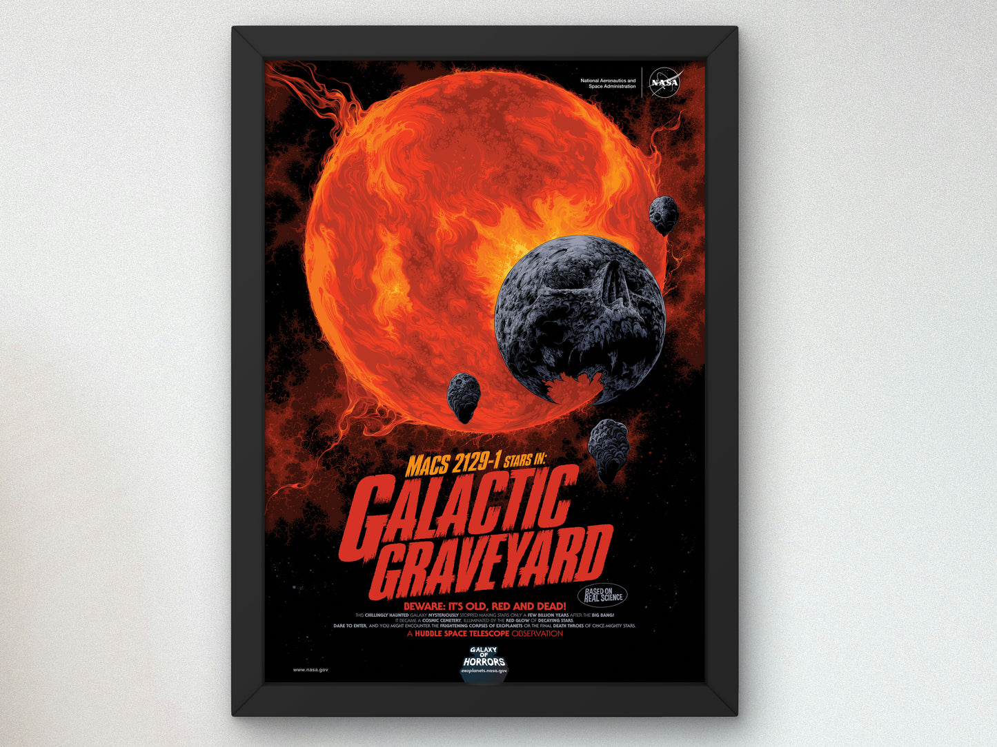 Galactic Graveyard by NASA 2020, Wall Art Print, Fine Art Reproduction, Museum Quality Decor, Poster