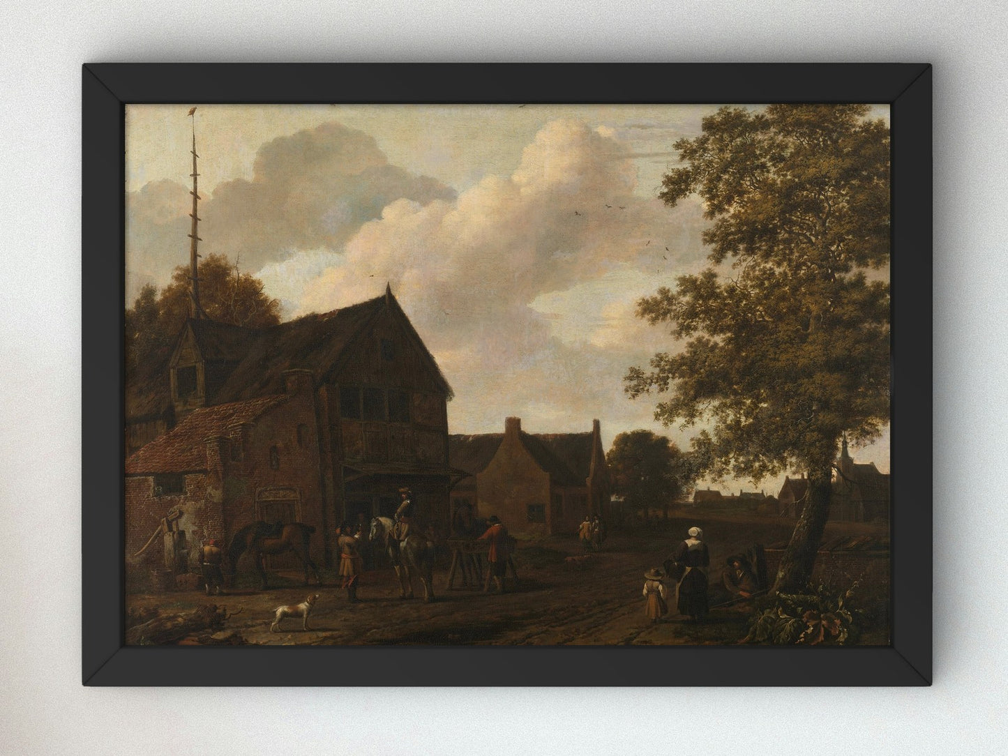 The Watering Place by Emanuel Murant, Wall Art Print, Fine Art Reproduction, Museum Quality Decor, Poster