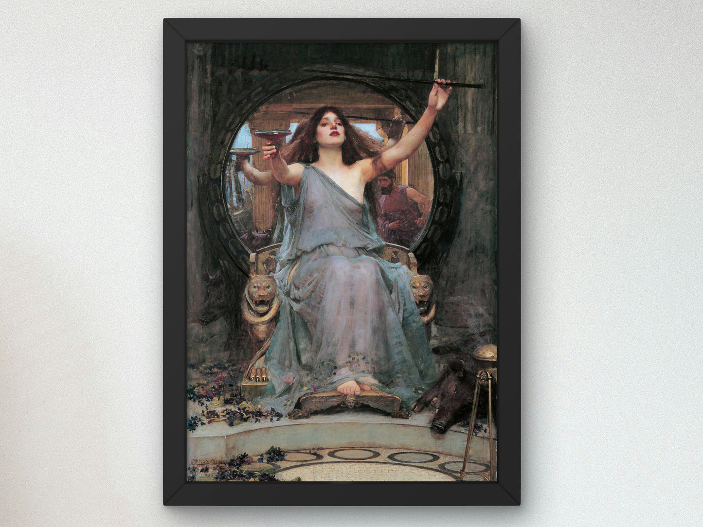 Circe Offering the Cup to Odysseus by John William Waterhouse 1891, Wall Art Print, Fine Art Reproduction, Museum Quality Decor, Poster
