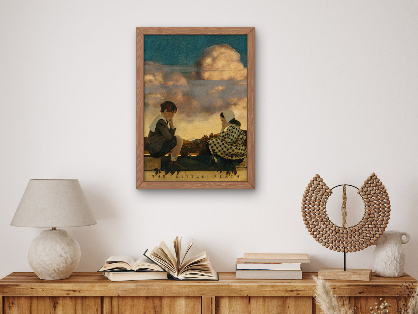 The Little Peach by Maxfield Parrish 1902, Wall Art Print, Fine Art Reproduction, Museum Quality Decor, Poster