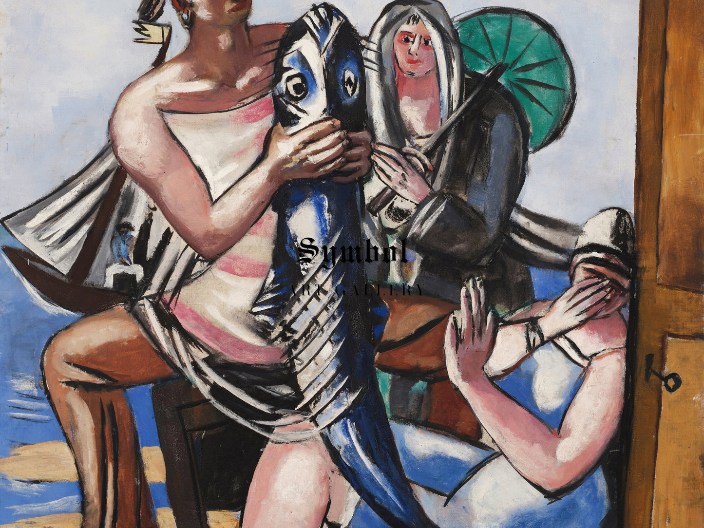 The Catfish by Max Beckmann 1929, Wall Art Print, Fine Art Reproduction, Museum Quality Decor, Poster