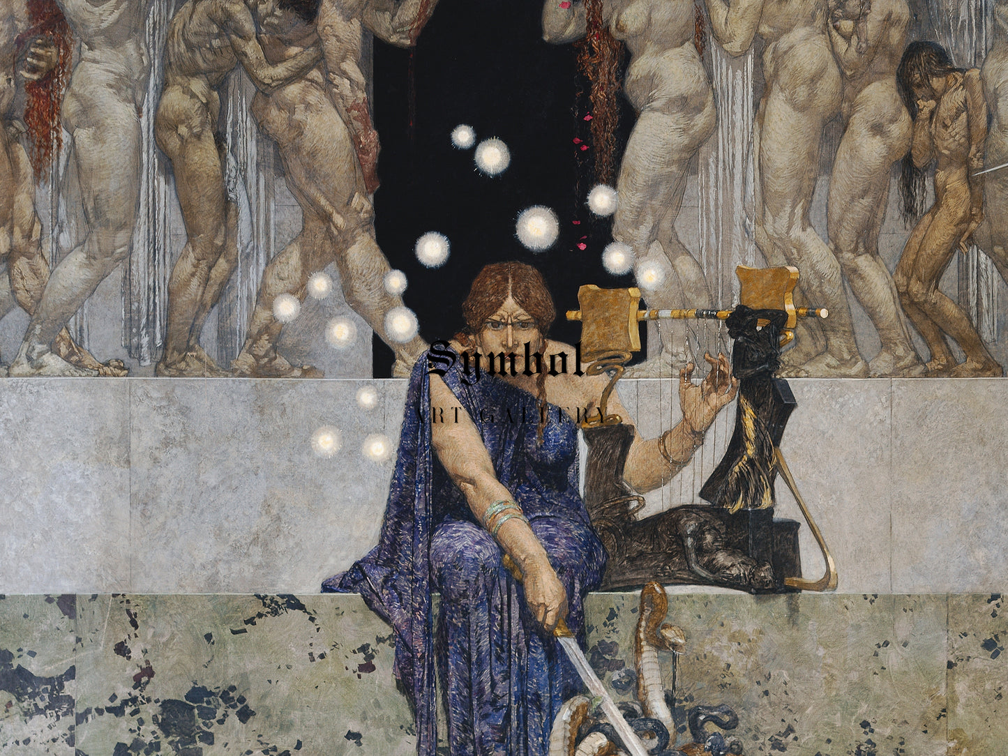 Melpomene by Alexander Rothaug 1911, Wall Art Print, Fine Art Reproduction, Museum Quality Decor, Poster