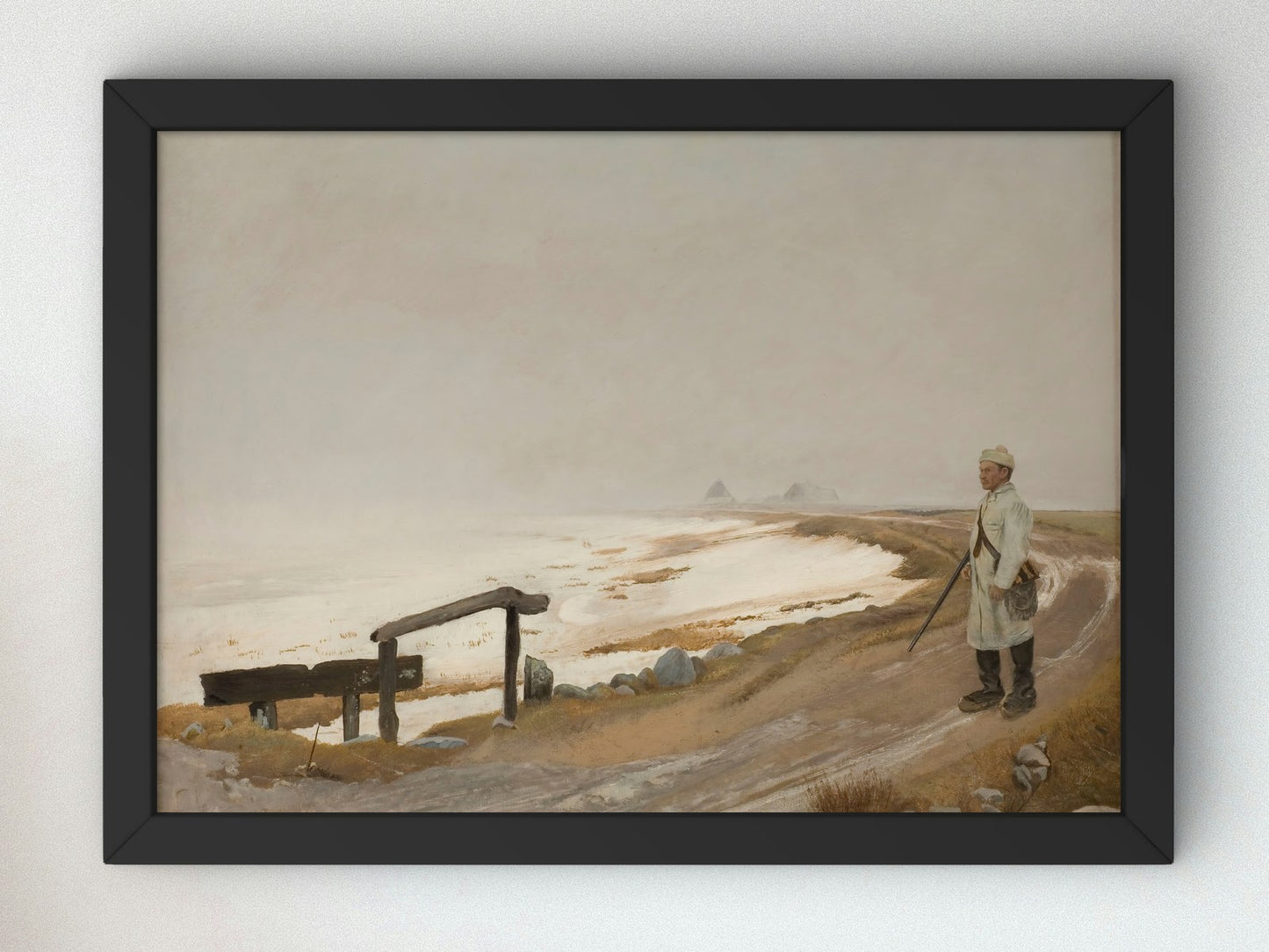 Foggy Day at Karrebaeksminde by Laurits Andersen Ring 1897, Wall Art Print, Fine Art Reproduction, Museum Quality Decor, Poster
