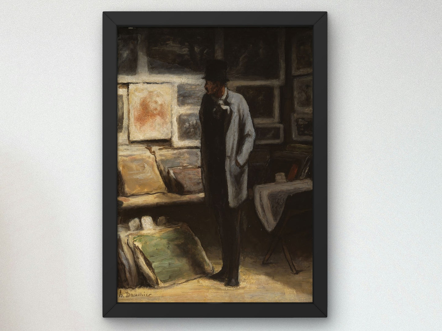The Print Collector by Honoré Daumier 1860, Wall Art Print, Fine Art Reproduction, Museum Quality Decor, Poster