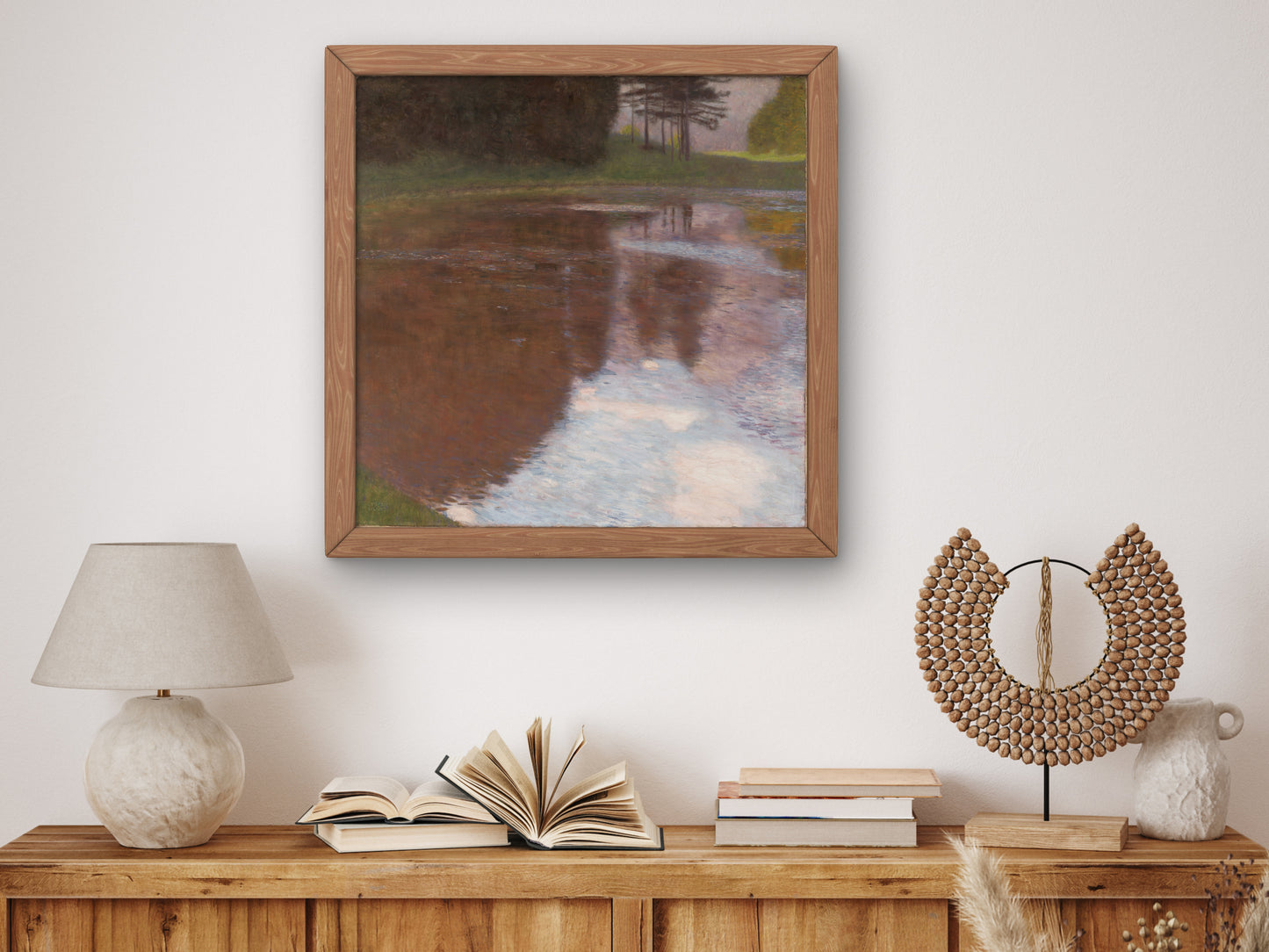 Tranquil Pond, Egelsee near Golling, Salzburg by Gustav Klimt 1899, Wall Art Print, Fine Art Reproduction, Museum Quality Decor, Poster
