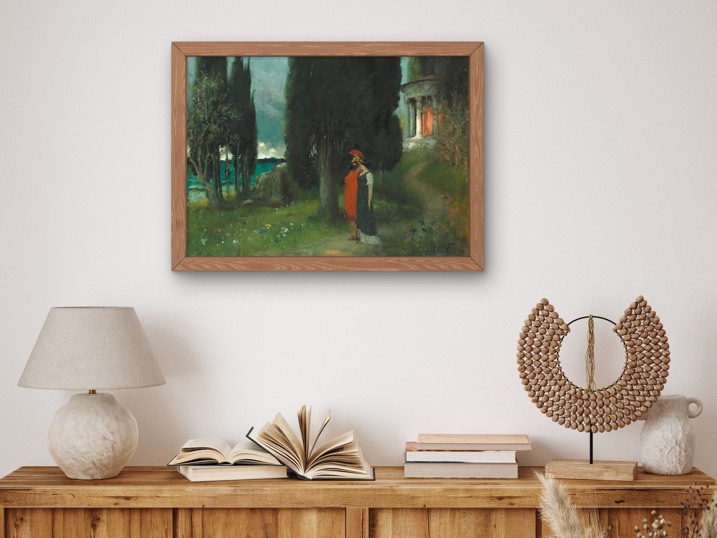 Peaceful Evening by Ferdinand Leeke, Wall Art Print, Fine Art Reproduction, Museum Quality Decor, Poster