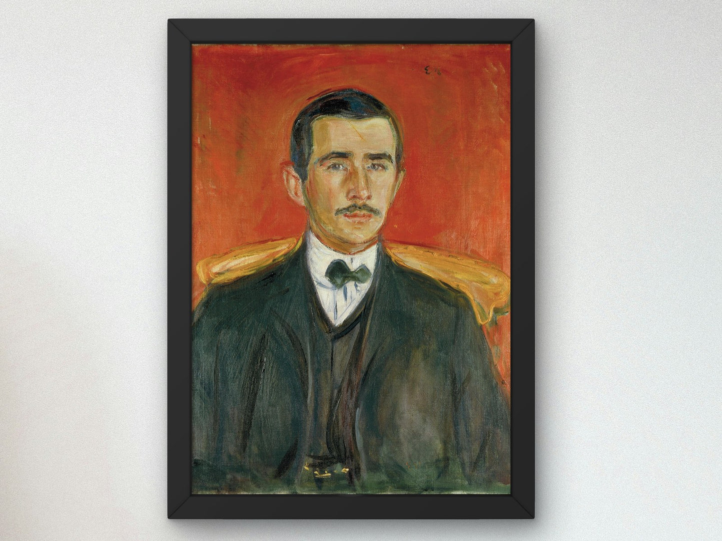 Portrait of Herbert Esche by Edvard Munch 1905, Wall Art Print, Fine Art Reproduction, Museum Quality Decor, Poster