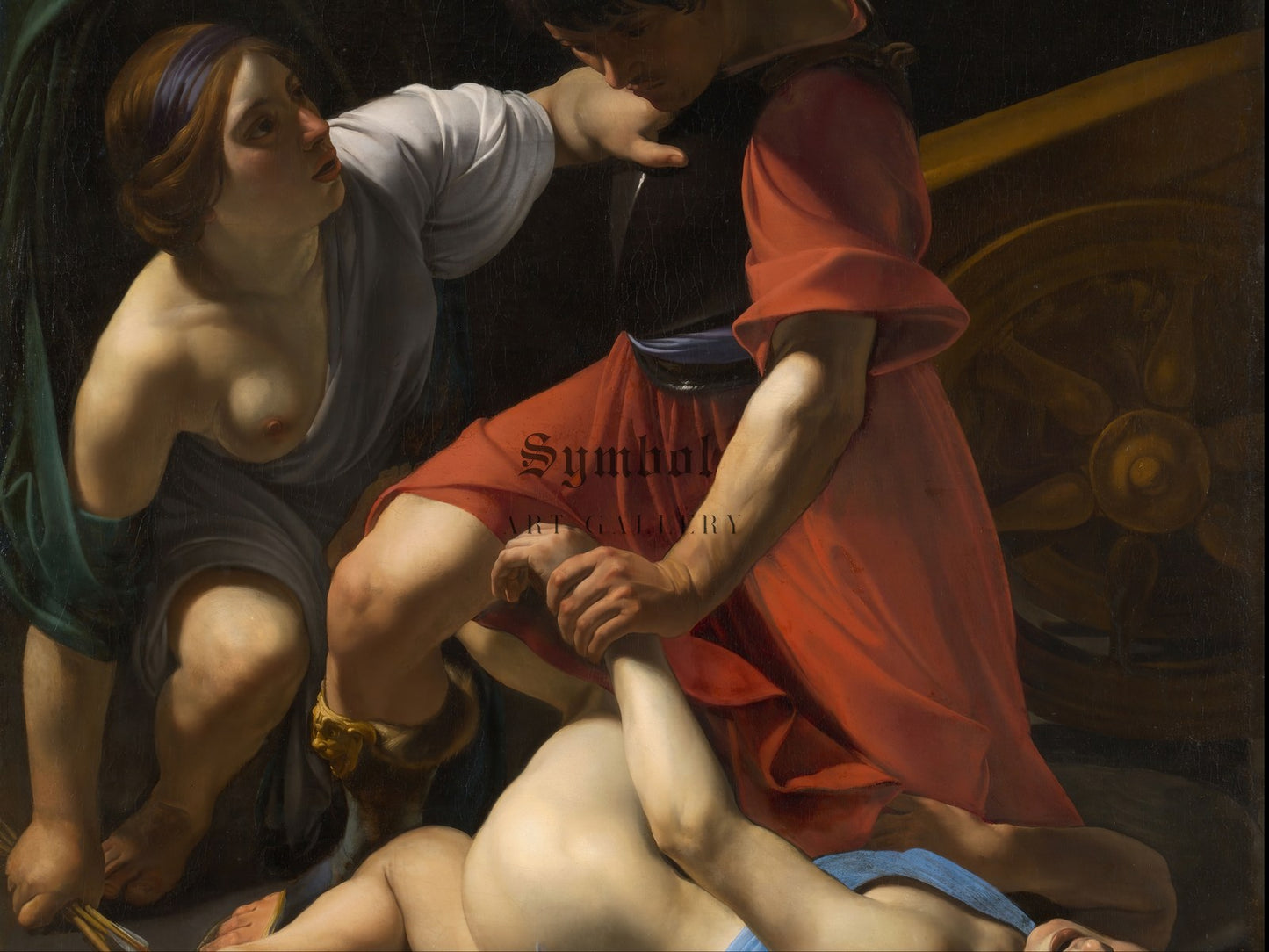 Cupid Chastised by Bartolomeo Manfredi 1613, Wall Art Print, Fine Art Reproduction, Museum Quality Decor, Poster