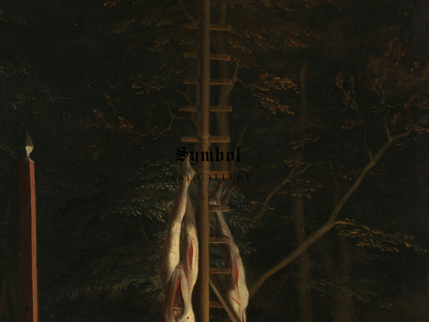 The Corpses of the De Witt Brothers by Jan de Baen 1673, Wall Art Print, Fine Art Reproduction, Museum Quality Decor, Poster