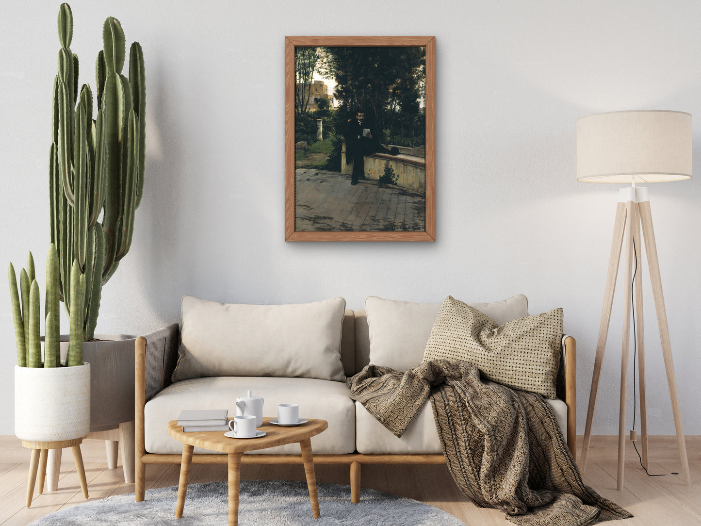 Senyor Quer in the Garden by Santiago Rusiñol 1889, Wall Art Print, Fine Art Reproduction, Museum Quality Decor, Poster