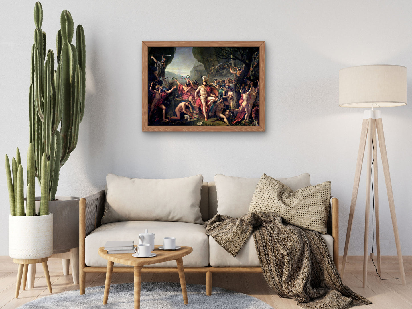 Leonidas at Thermopylae by Jacques Louis David 1814, Wall Art Print, Fine Art Reproduction, Museum Quality Decor, Poster