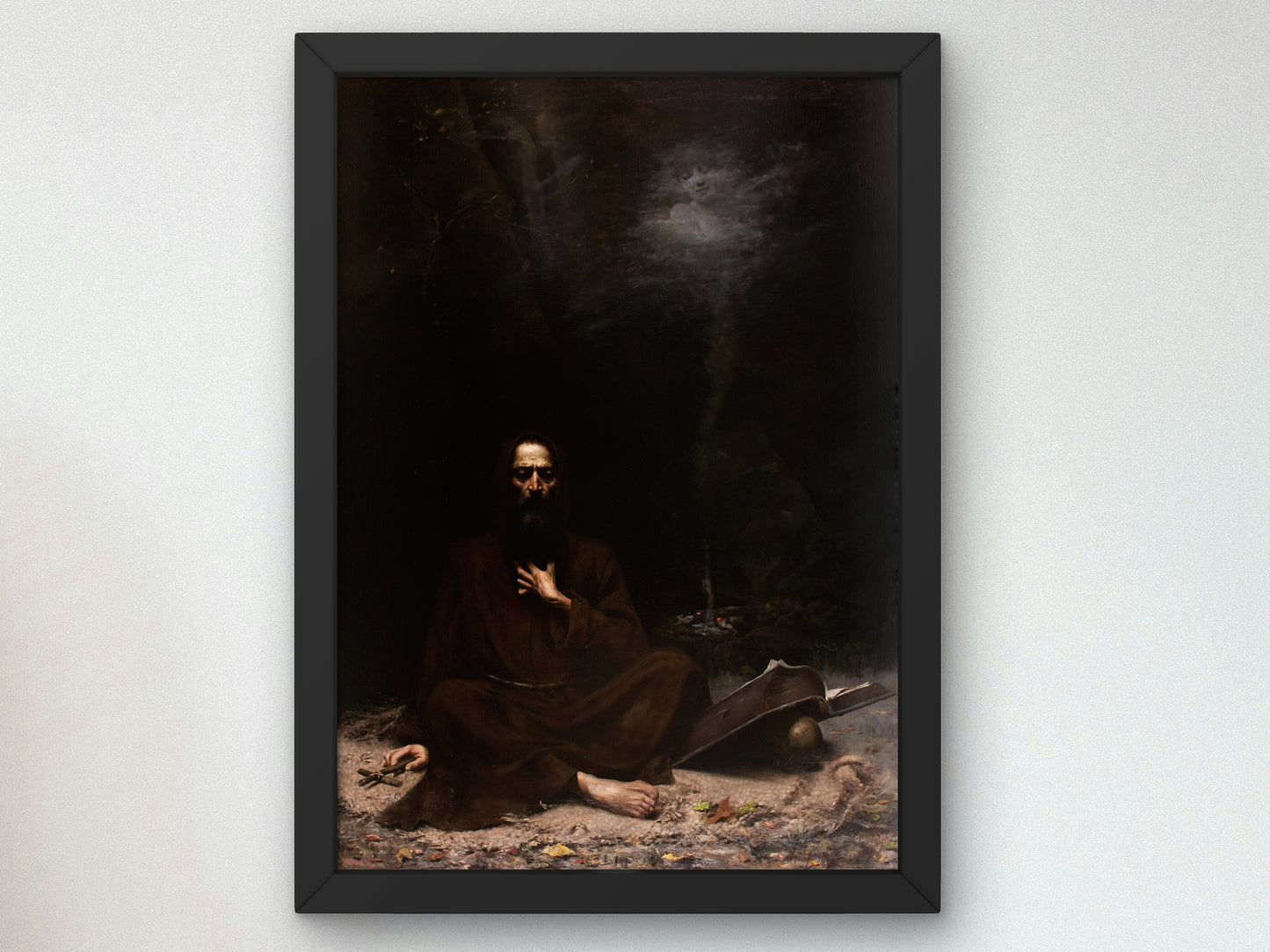 Temptation of St Anthony by Lucjan Wędrychowski 1886, Wall Art Print, Fine Art Reproduction, Museum Quality Decor, Poster