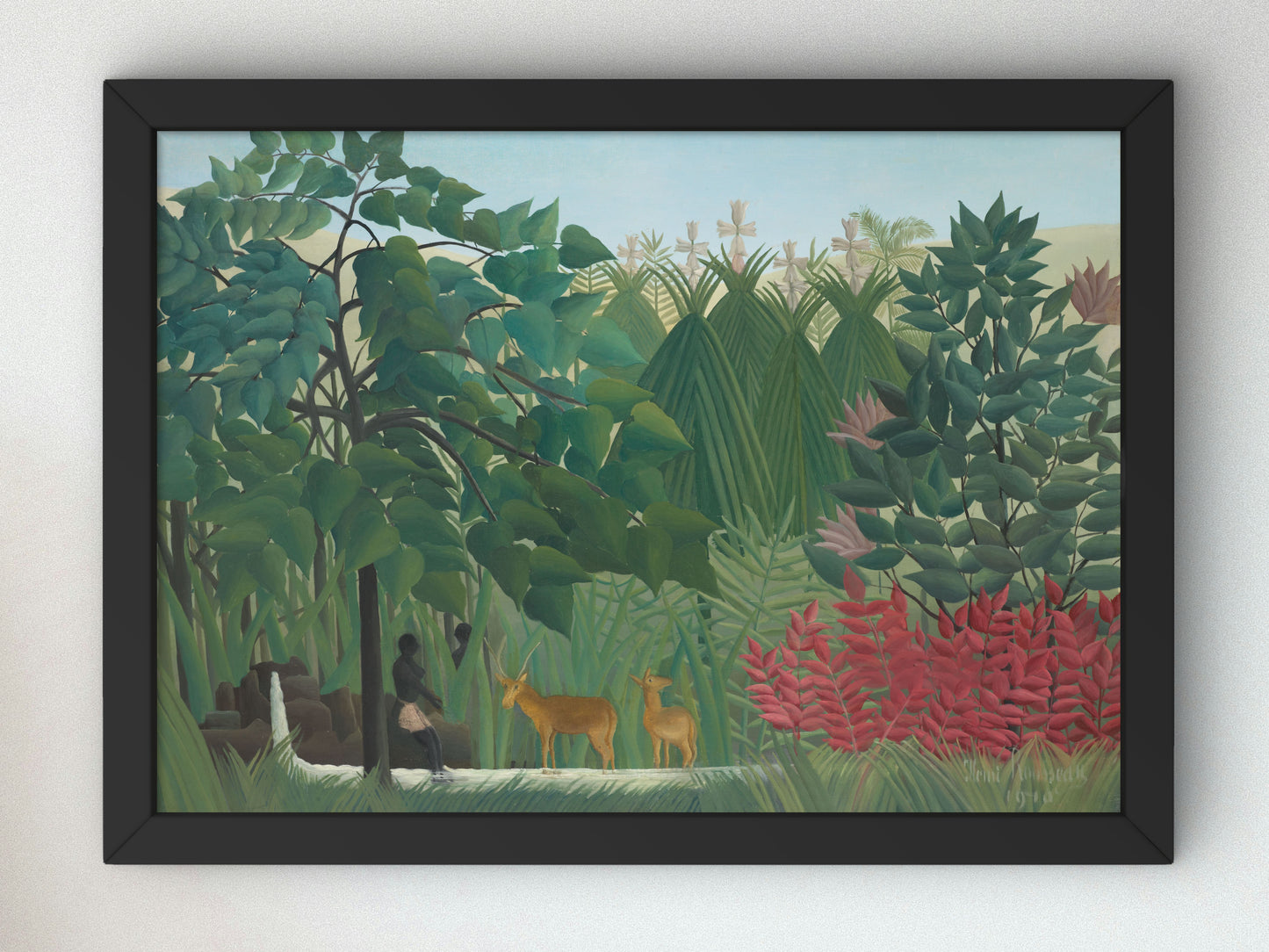 The Waterfall by Henri Rousseau, Wall Art Print, Fine Art Reproduction, Museum Quality Decor, Poster