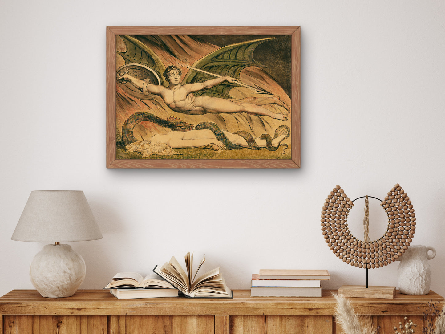Satan Exulting over Eve by William Blake 1795, Wall Art Print, Fine Art Reproduction, Museum Quality Decor, Poster
