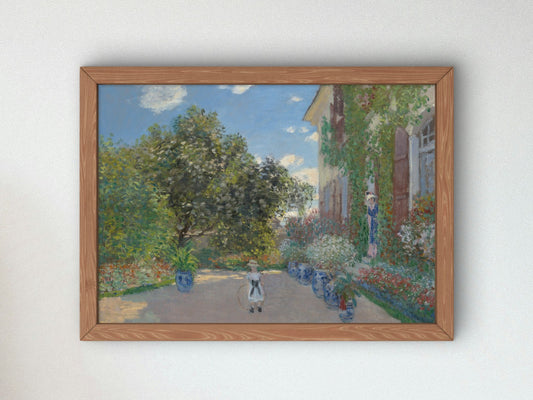 The Artist's House at Argenteuil by Claude Monet 1873, Wall Art Print, Fine Art Reproduction, Museum Quality Decor, Poster
