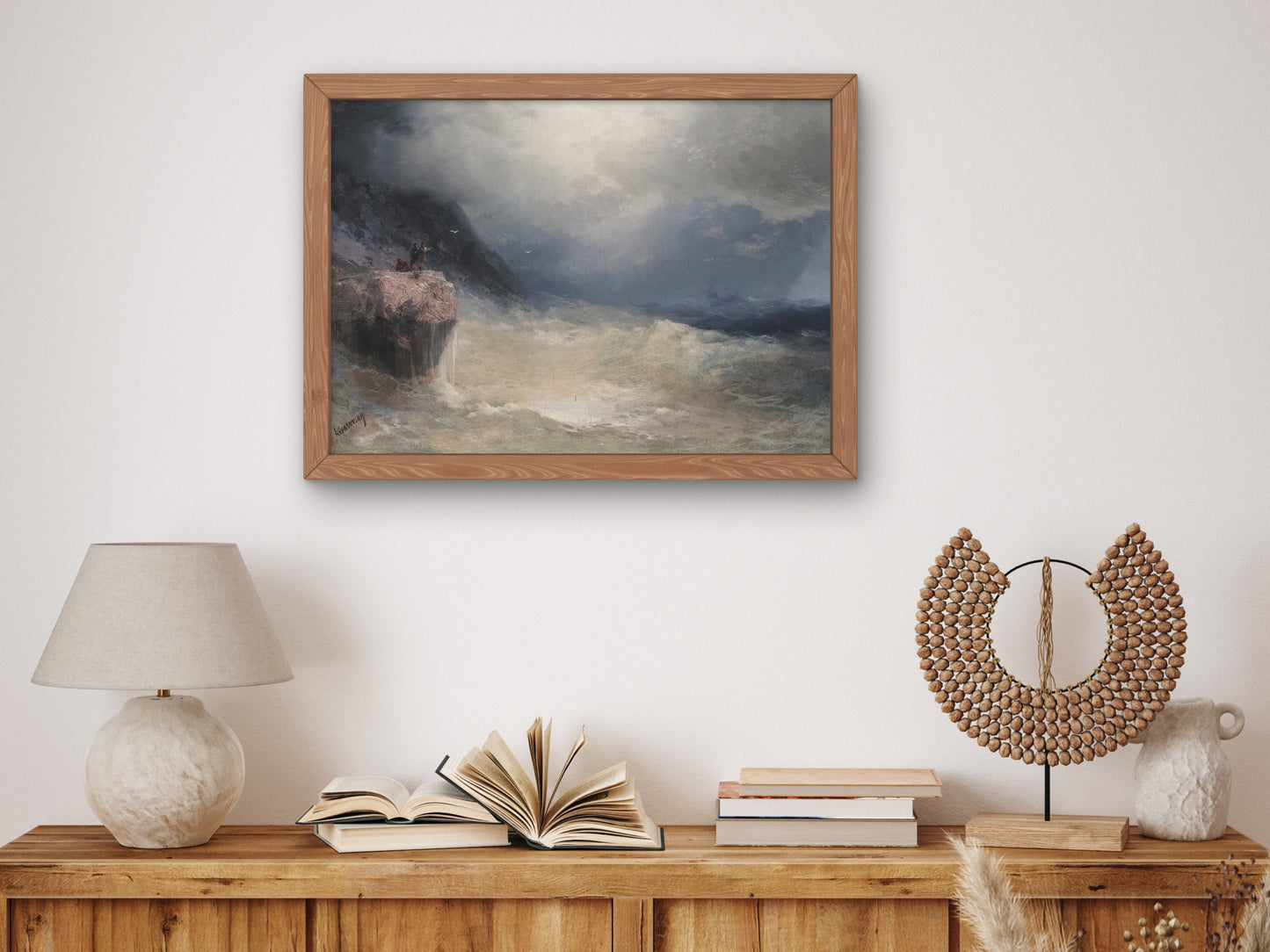 The Survivor by Ivan Konstantinovich Aivazovsky, Wall Art Print, Fine Art Reproduction, Museum Quality Decor, Poster