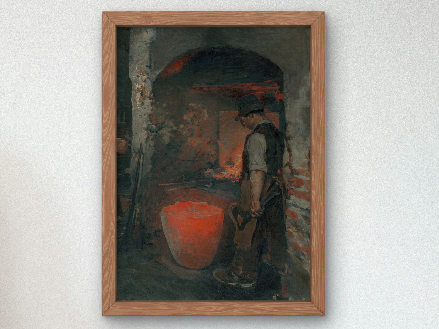 Study of a Standing Hammersmith by Dominik Skutecký 1907, Wall Art Print, Fine Art Reproduction, Museum Quality Decor, Poster