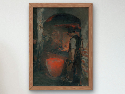 Study of a Standing Hammersmith by Dominik Skutecký 1907, Wall Art Print, Fine Art Reproduction, Museum Quality Decor, Poster