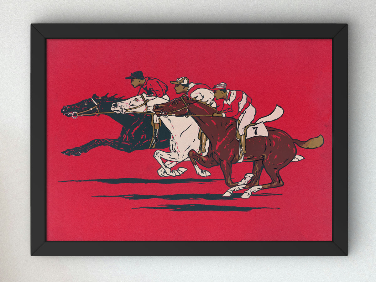 The Runners by Fred Tolman 1900, Wall Art Print, Fine Art Reproduction, Museum Quality Decor, Poster