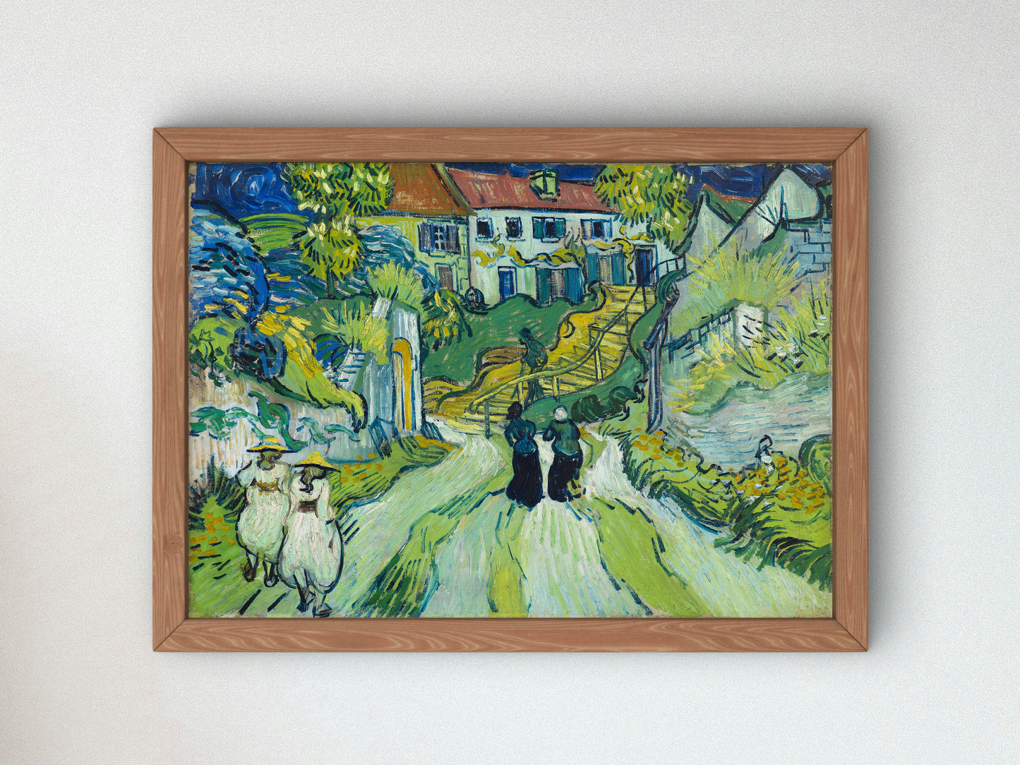 Stairway at Auvers by Vincent van Gogh 1890, Wall Art Print, Fine Art Reproduction, Museum Quality Decor, Poster
