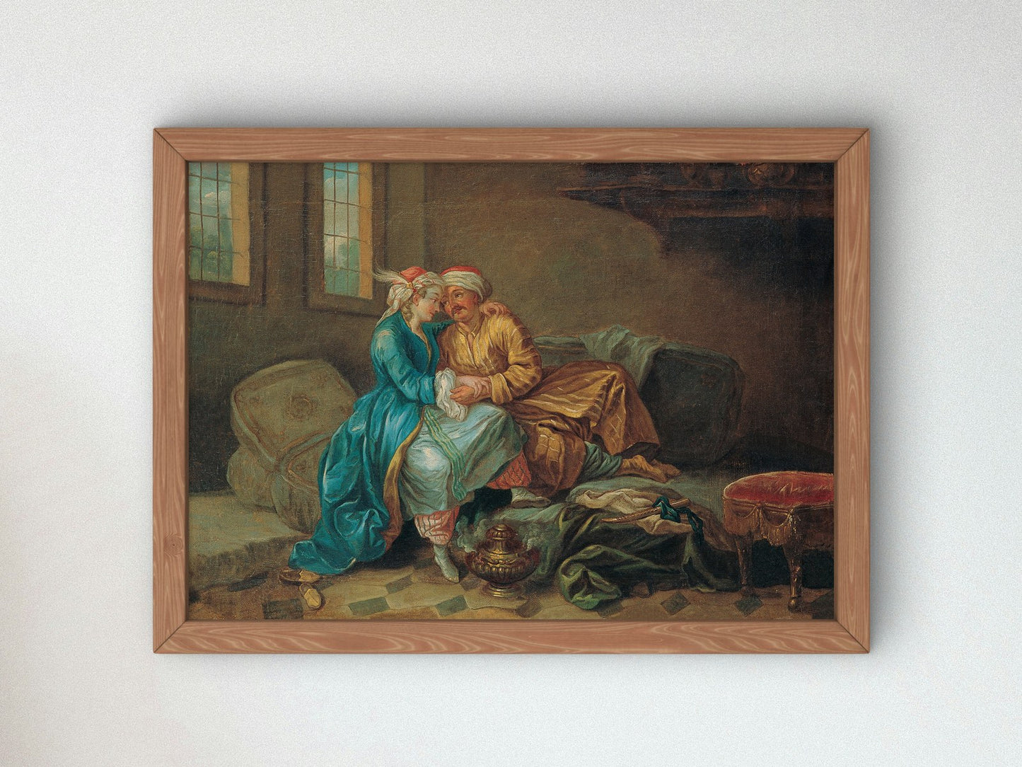 The Favourite Sultana by Étienne Jeaurat, Wall Art Print, Fine Art Reproduction, Museum Quality Decor, Poster