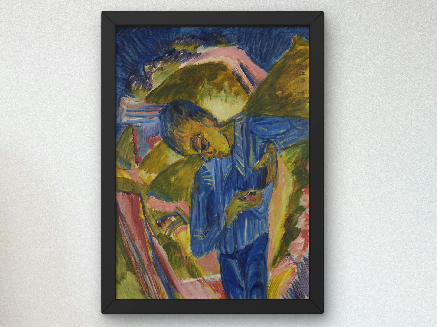 Knave with Sweeties by Ernst Ludwig Kirchner 1918, Wall Art Print, Fine Art Reproduction, Museum Quality Decor, Poster