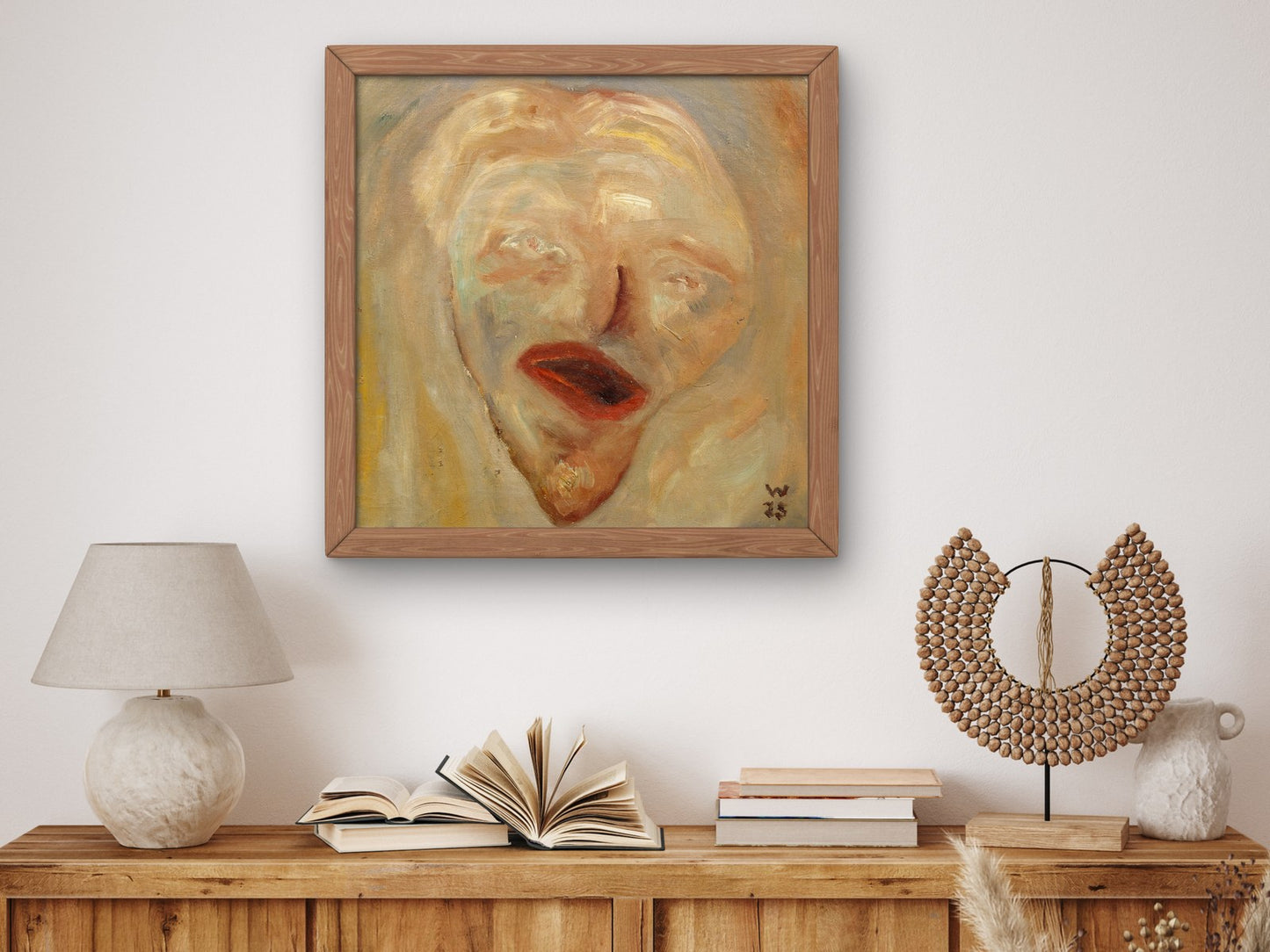 Self Portrait by Erich Wichmann 1925, Wall Art Print, Fine Art Reproduction, Museum Quality Decor, Poster