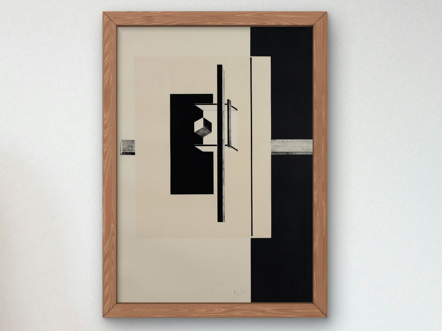 Proun Rob Levnis and Chapman Hannover by Lazar Lissitzky 1923, Wall Art Print, Fine Art Reproduction, Museum Quality Decor, Poster