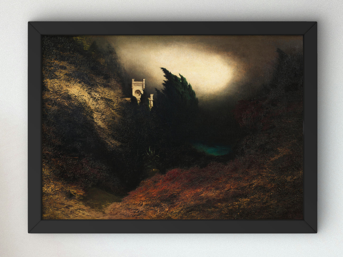 Villa Mercedes on Monte Castiglione in Capri by Karl Wilhelm Diefenbach 1912, Wall Art Print, Fine Art Reproduction, Museum Quality Decor