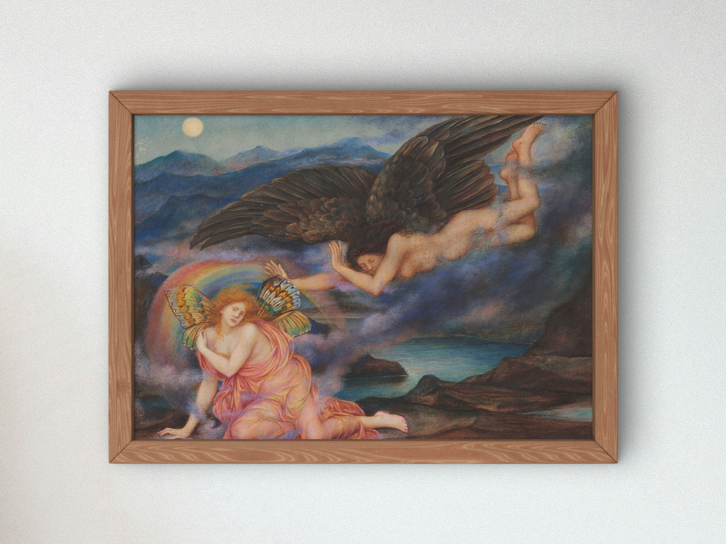 Death of a Butterfly by Evelyn De Morgan 1910, Wall Art Print, Fine Art Reproduction, Museum Quality Decor, Poster